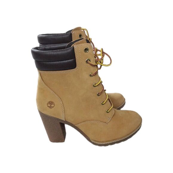 Timberland Women's Tillston 6 Inch Double Collar Boot Size 7.5 Tan - Picture 1 of 8